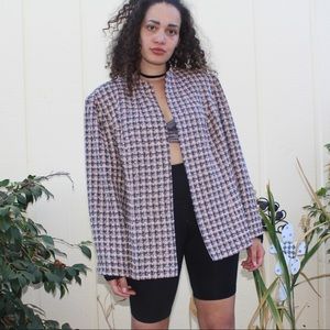 Retro 80s Studio I Pink Knitted Open Cardigan 💓🖤